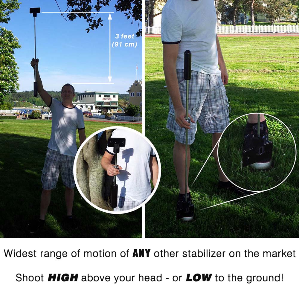 StayblCam Video Stabilizer and Smartphone Gimbal (WHITE)